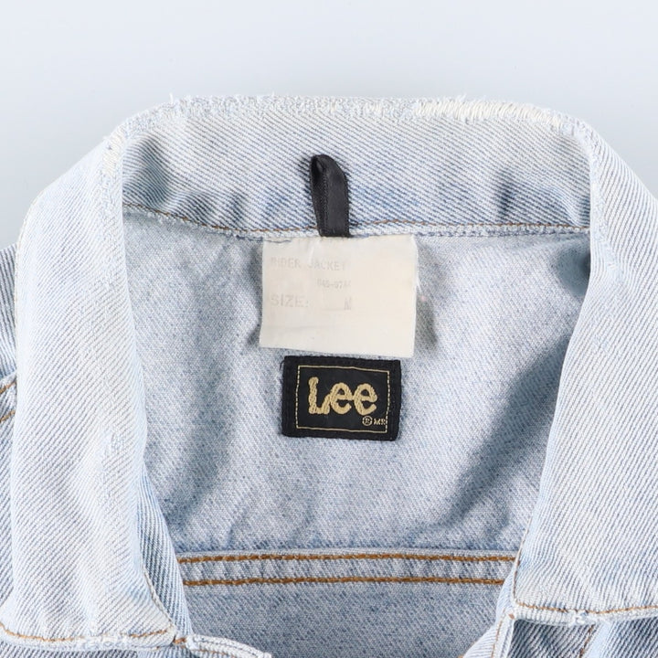 Lee RIDERS denim jacket (men's size M) cotton Blue type light blue Vintage Second Hand