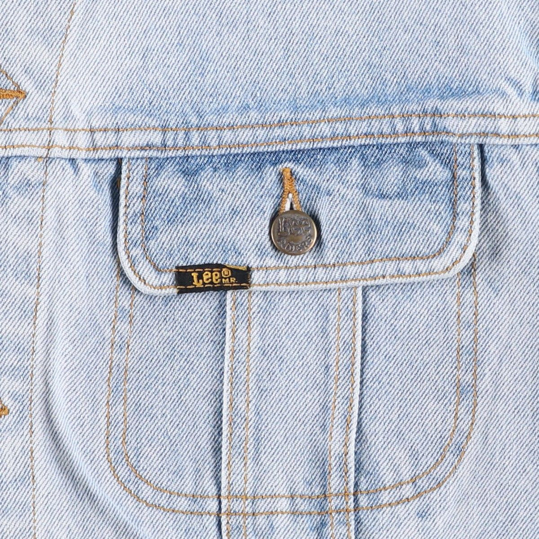 Lee RIDERS denim jacket (men's size M) cotton Blue type light blue Vintage Second Hand