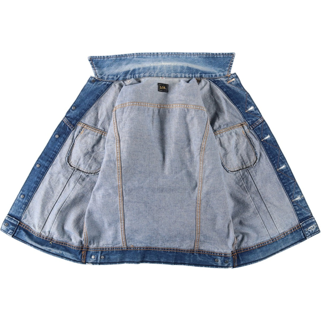 Lee RIDERS denim jacket (men's size M) unclear blue type Vintage Second Hand