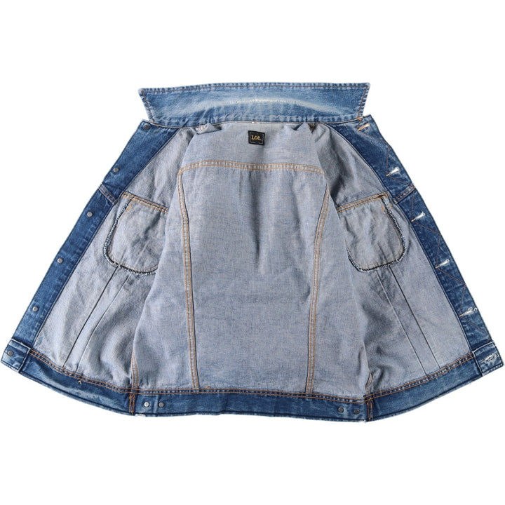 Lee RIDERS denim jacket (men's size M) unclear blue type Vintage Second Hand