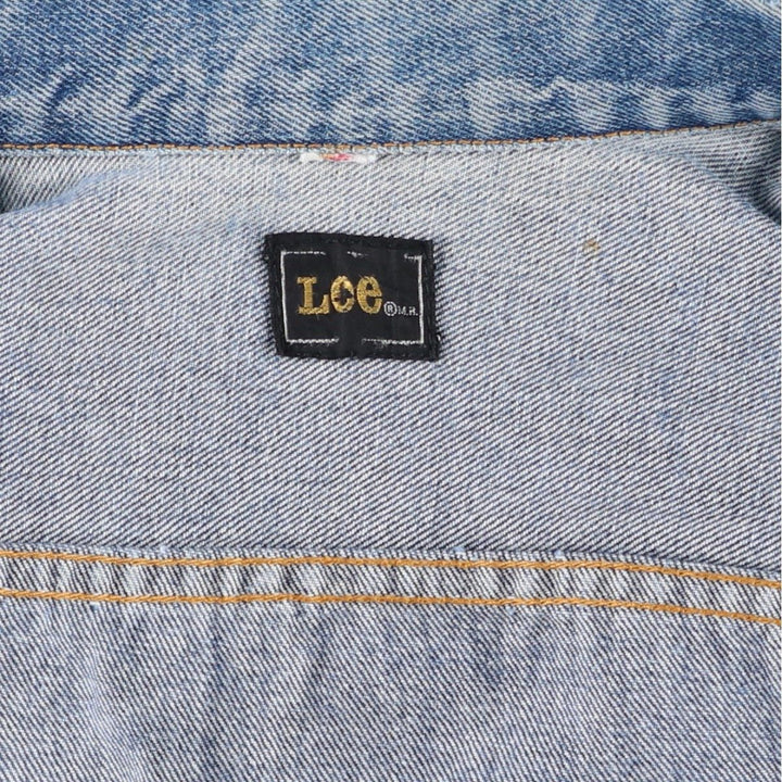 Lee RIDERS denim jacket (men's size M) unclear blue type Vintage Second Hand