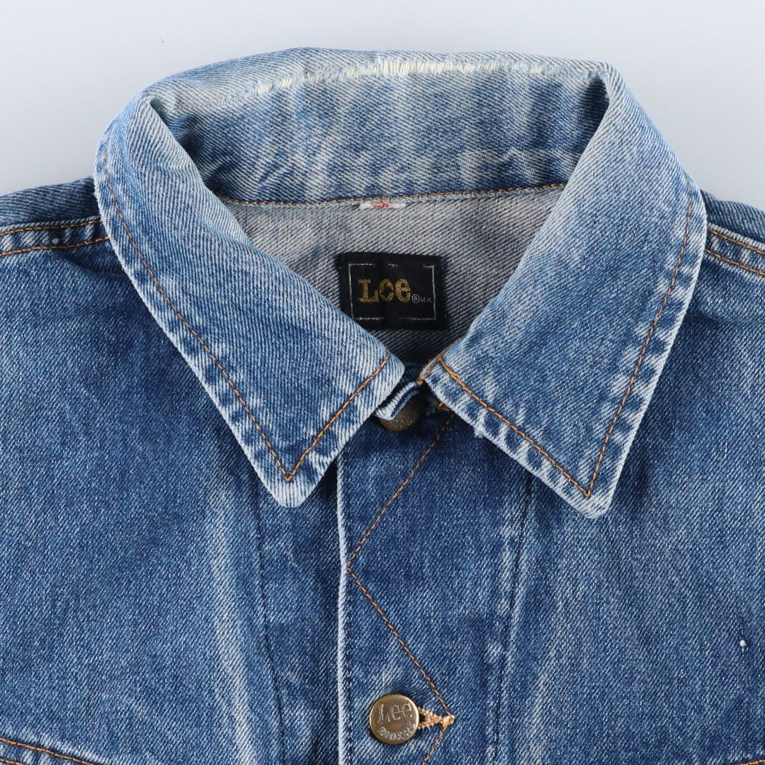 Lee RIDERS denim jacket (men's size M) unclear blue type Vintage Second Hand