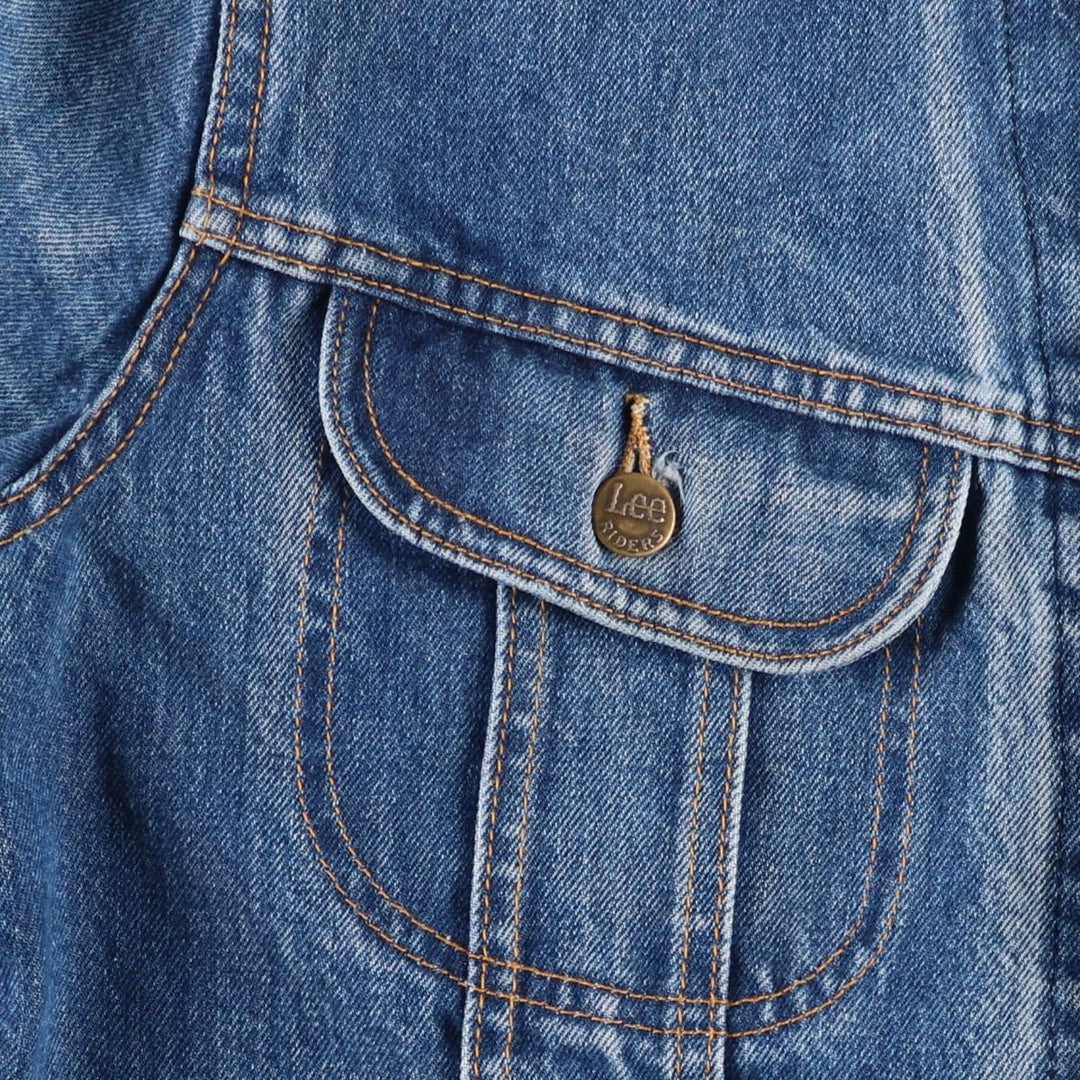 Lee RIDERS denim jacket (men's size M) unclear blue type Vintage Second Hand