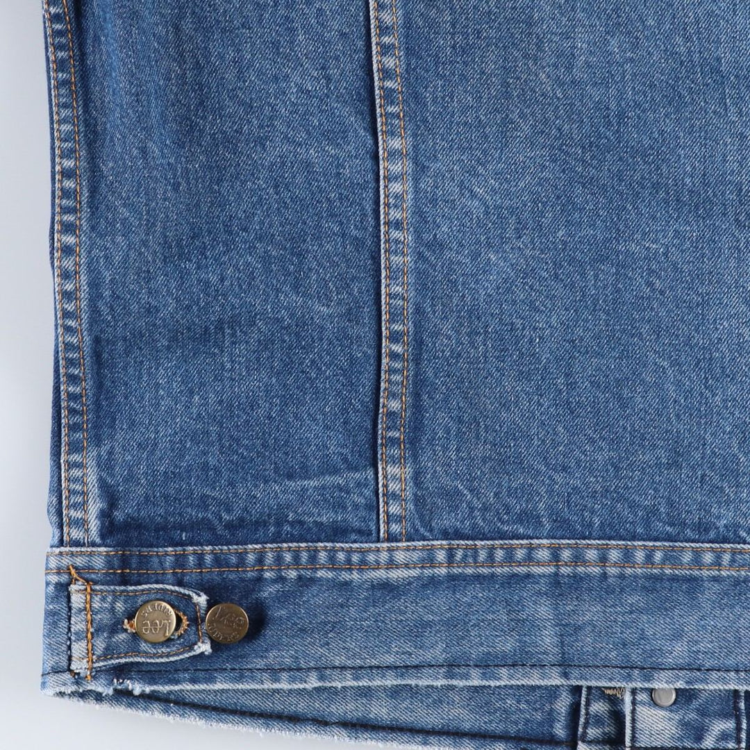 Lee RIDERS denim jacket (men's size M) unclear blue type Vintage Second Hand