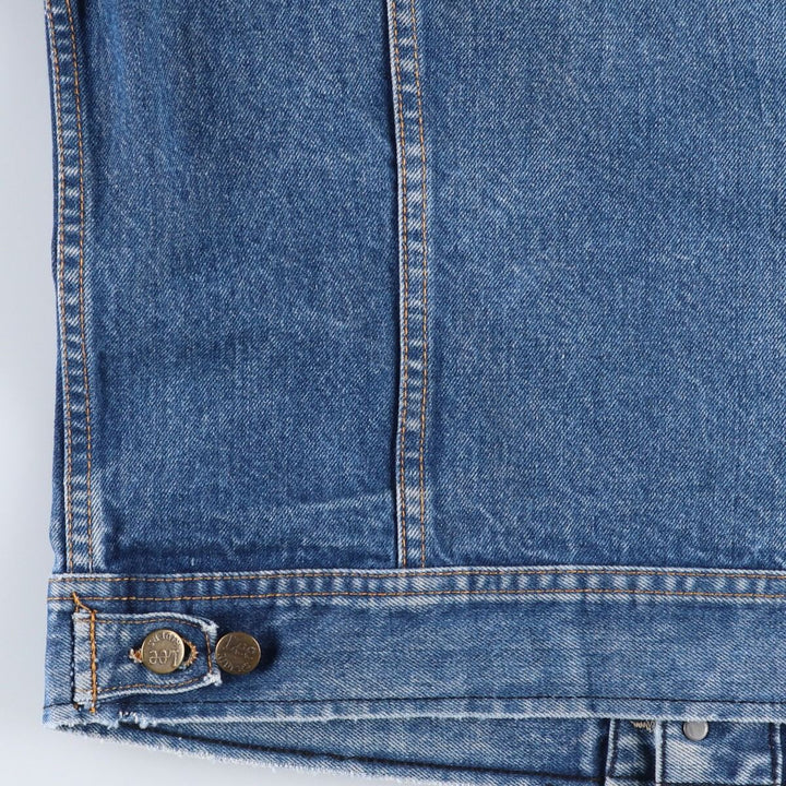 Lee RIDERS denim jacket (men's size M) unclear blue type Vintage Second Hand