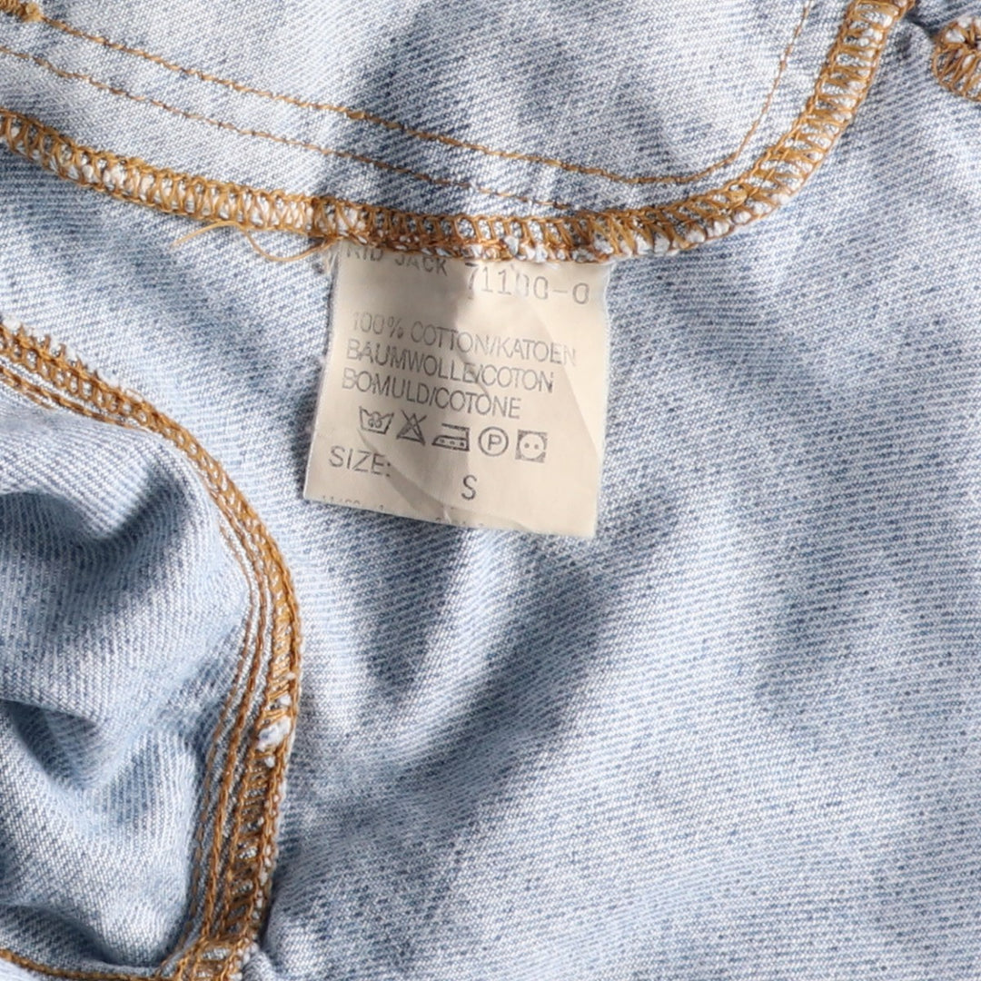 Lee Riders denim jacket, denim jacket, men's size S cotton Blue type light blue Vintage Second Hand
