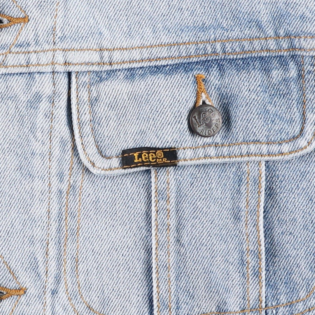 Lee Riders denim jacket, denim jacket, men's size S cotton Blue type light blue Vintage Second Hand