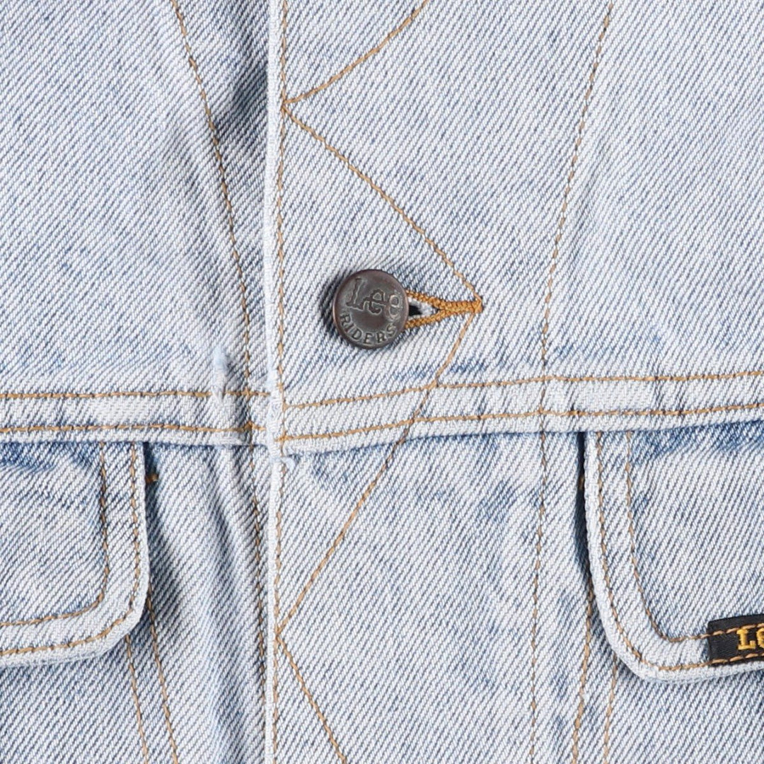 Lee Riders denim jacket, denim jacket, men's size S cotton Blue type light blue Vintage Second Hand