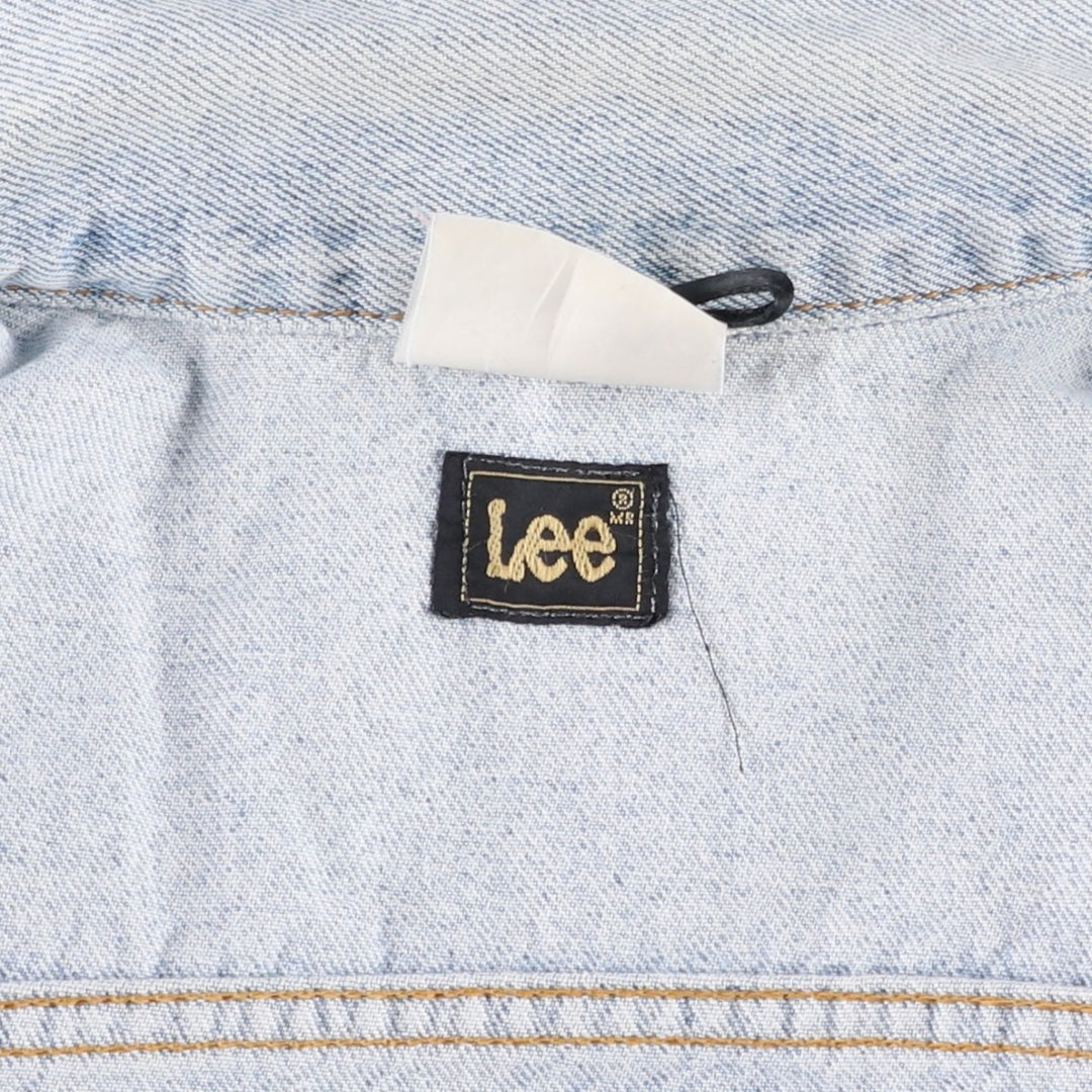 Lee RIDERS denim jacket, men's size XL. cotton Blue type light blue Vintage Second Hand