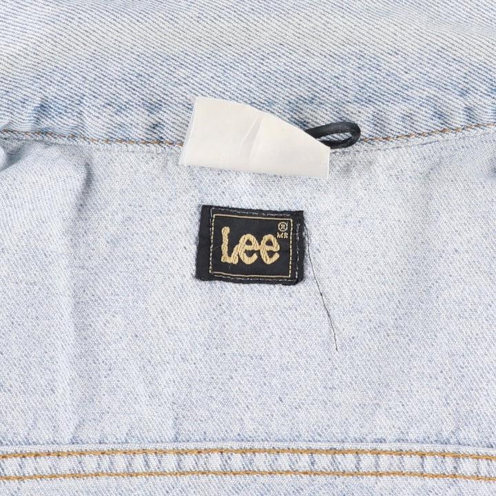 Lee RIDERS denim jacket, men's size XL. cotton Blue type light blue Vintage Second Hand