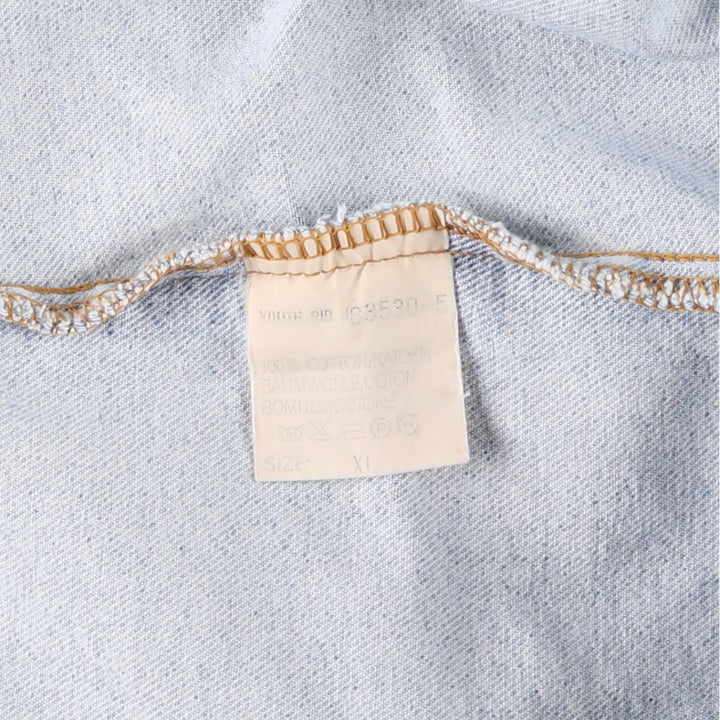 Lee RIDERS denim jacket, men's size XL. cotton Blue type light blue Vintage Second Hand