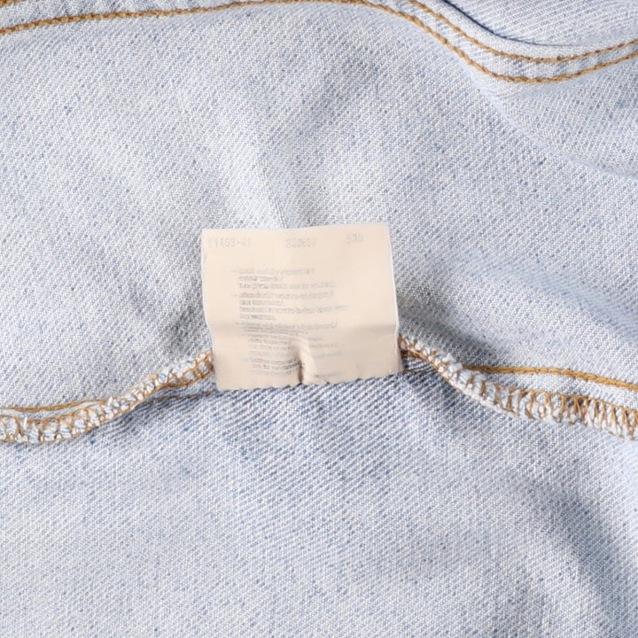 Lee RIDERS denim jacket, men's size XL. cotton Blue type light blue Vintage Second Hand