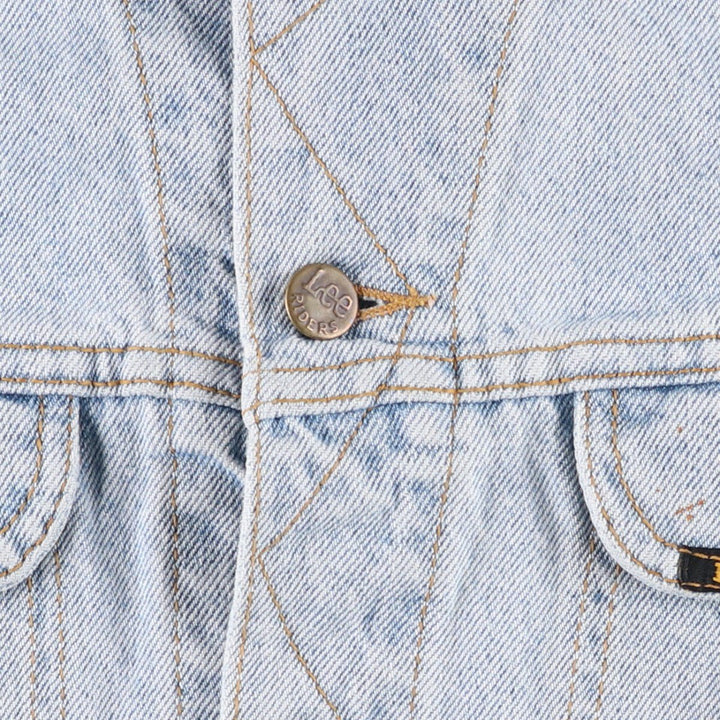 Lee RIDERS denim jacket, men's size XL. cotton Blue type light blue Vintage Second Hand