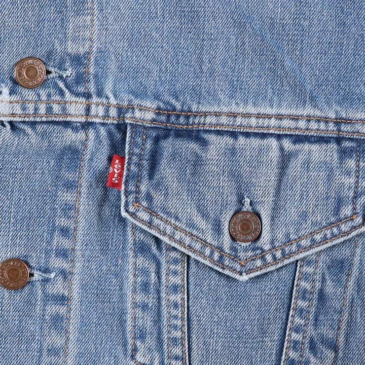 Levi's 70500-04 Euro Model Denim Jacket (Men's XXL equivalent) cotton blue type Vintage Second Hand