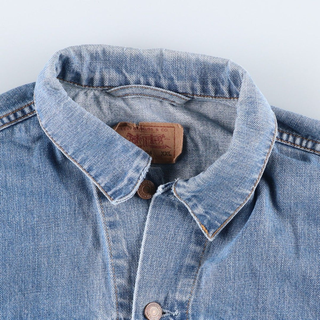 Levi's 70500-04 Euro Model Denim Jacket (Men's XXL equivalent) cotton blue type Vintage Second Hand