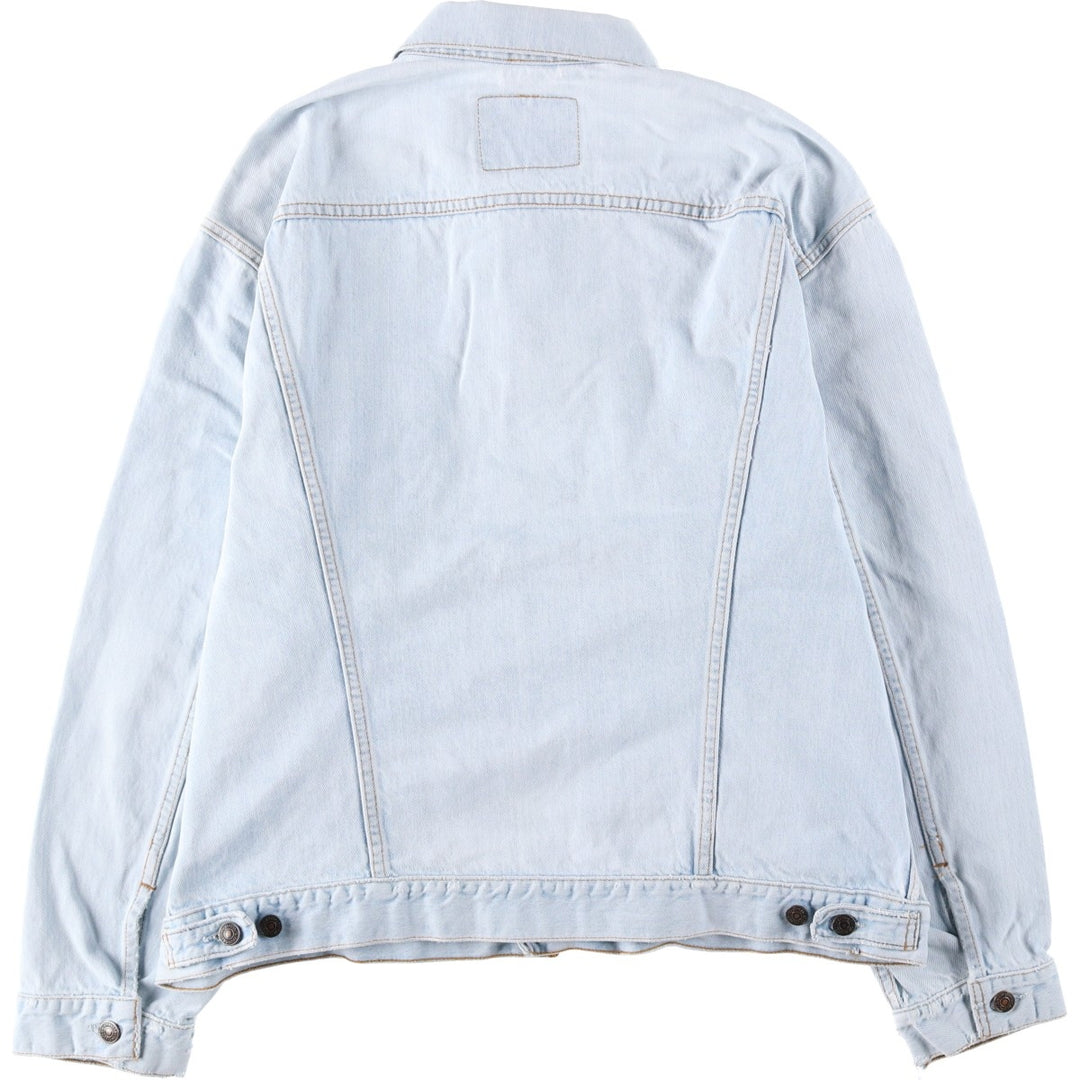1990'S Levi's 70503 02 Euro Model Denim Jacket (G-Jean), Made in Spain, Men's XXL equivalent, Vintage. cotton Blue type light blue Vintage Second Hand