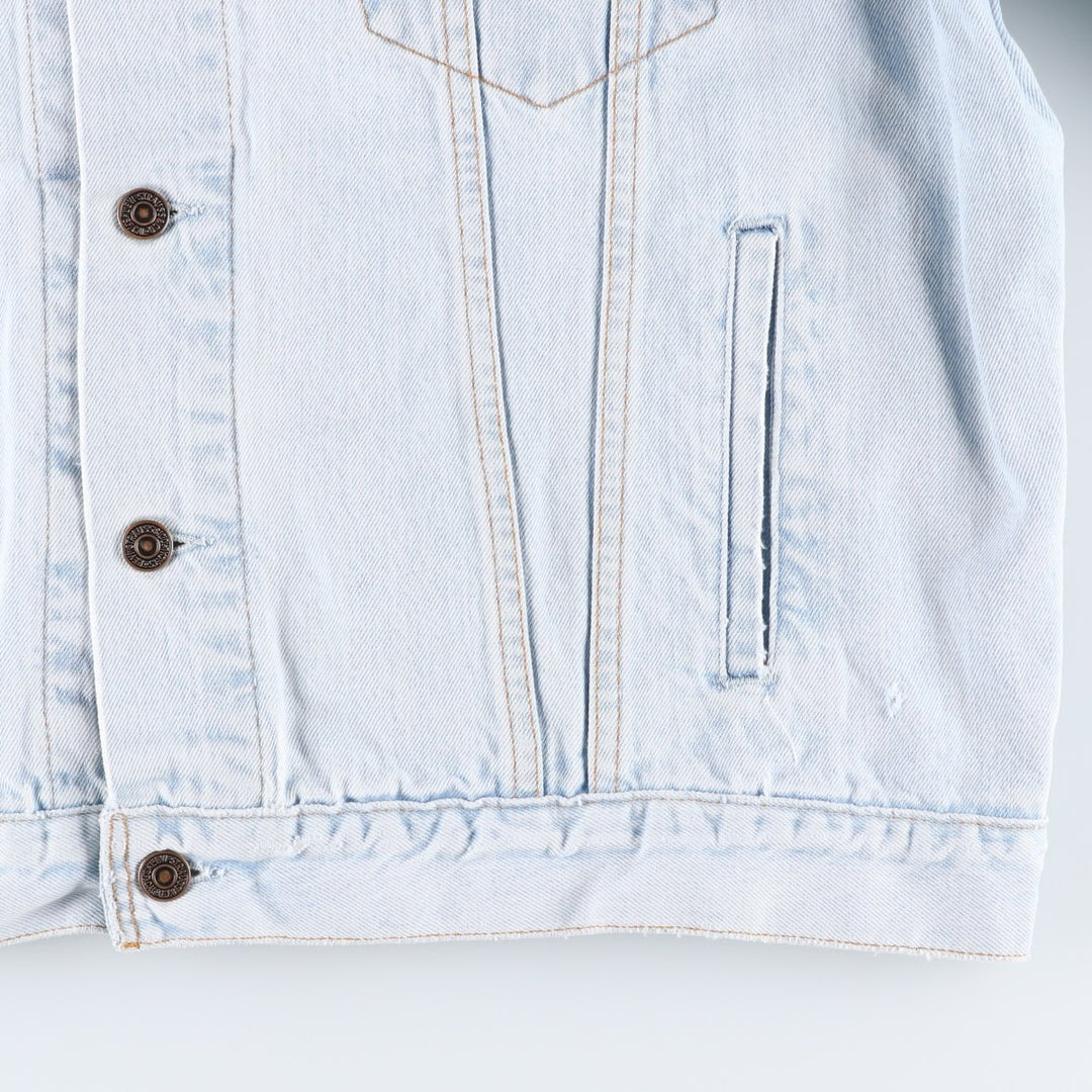 1990'S Levi's 70503 02 Euro Model Denim Jacket (G-Jean), Made in Spain, Men's XXL equivalent, Vintage. cotton Blue type light blue Vintage Second Hand