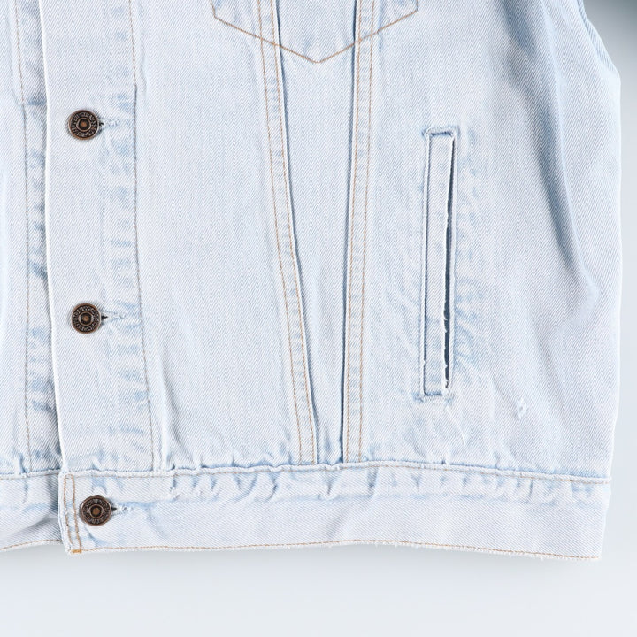 1990'S Levi's 70503 02 Euro Model Denim Jacket (G-Jean), Made in Spain, Men's XXL equivalent, Vintage. cotton Blue type light blue Vintage Second Hand