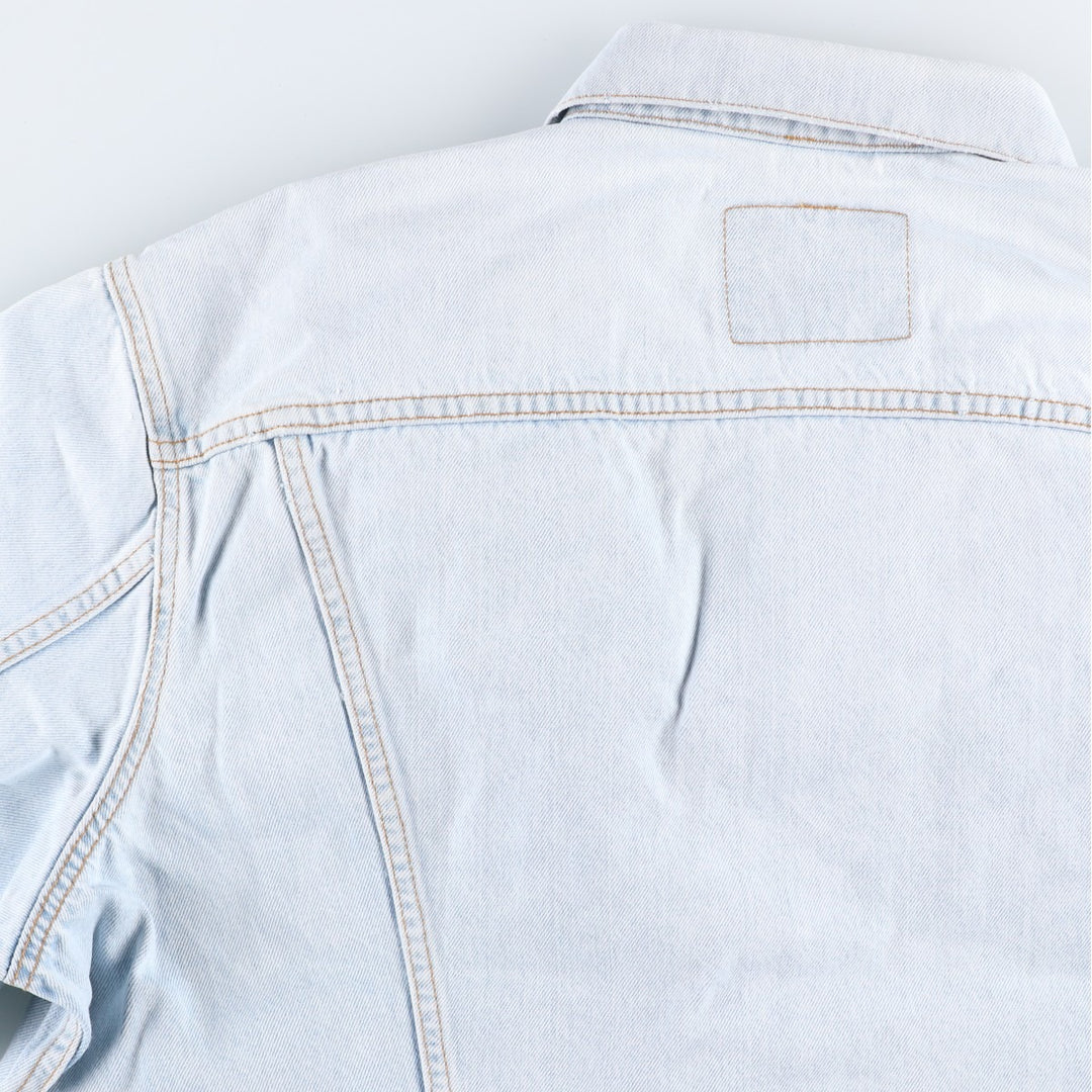 1990'S Levi's 70503 02 Euro Model Denim Jacket (G-Jean), Made in Spain, Men's XXL equivalent, Vintage. cotton Blue type light blue Vintage Second Hand