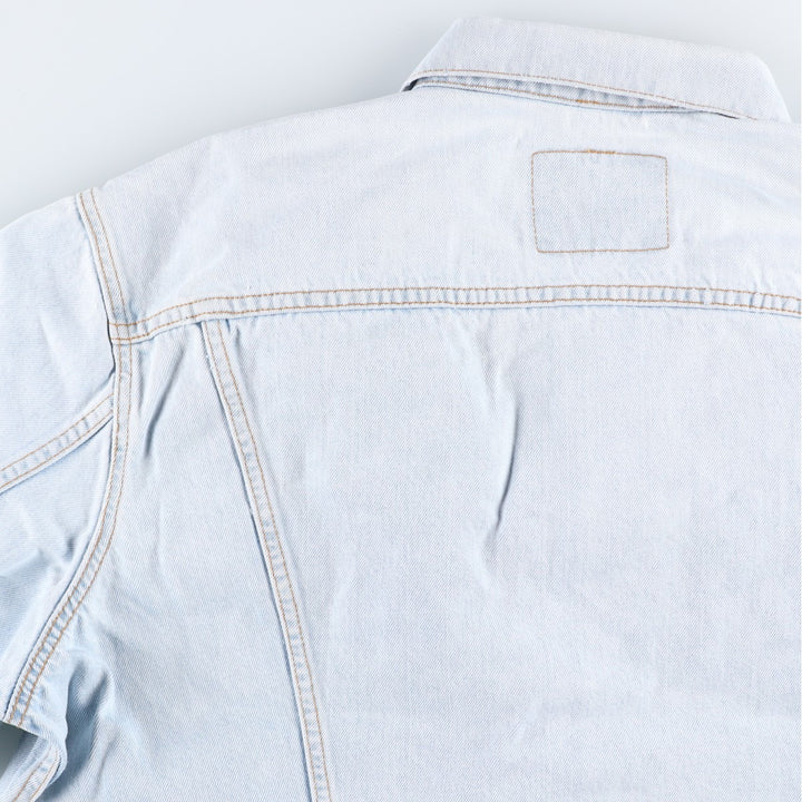 1990'S Levi's 70503 02 Euro Model Denim Jacket (G-Jean), Made in Spain, Men's XXL equivalent, Vintage. cotton Blue type light blue Vintage Second Hand