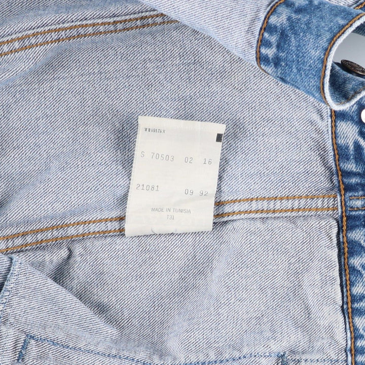 1990'S Levi's 70503 02 Denim Jacket (Men's Size S equivalent) Vintage cotton blue type Vintage Second Hand