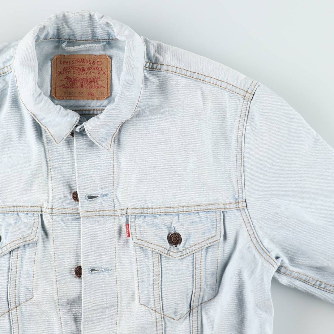 1990'S Levi's 70503-0209 Euro Model Denim Jacket (Men's Size M equivalent) Vintage cotton blue type Vintage Second Hand