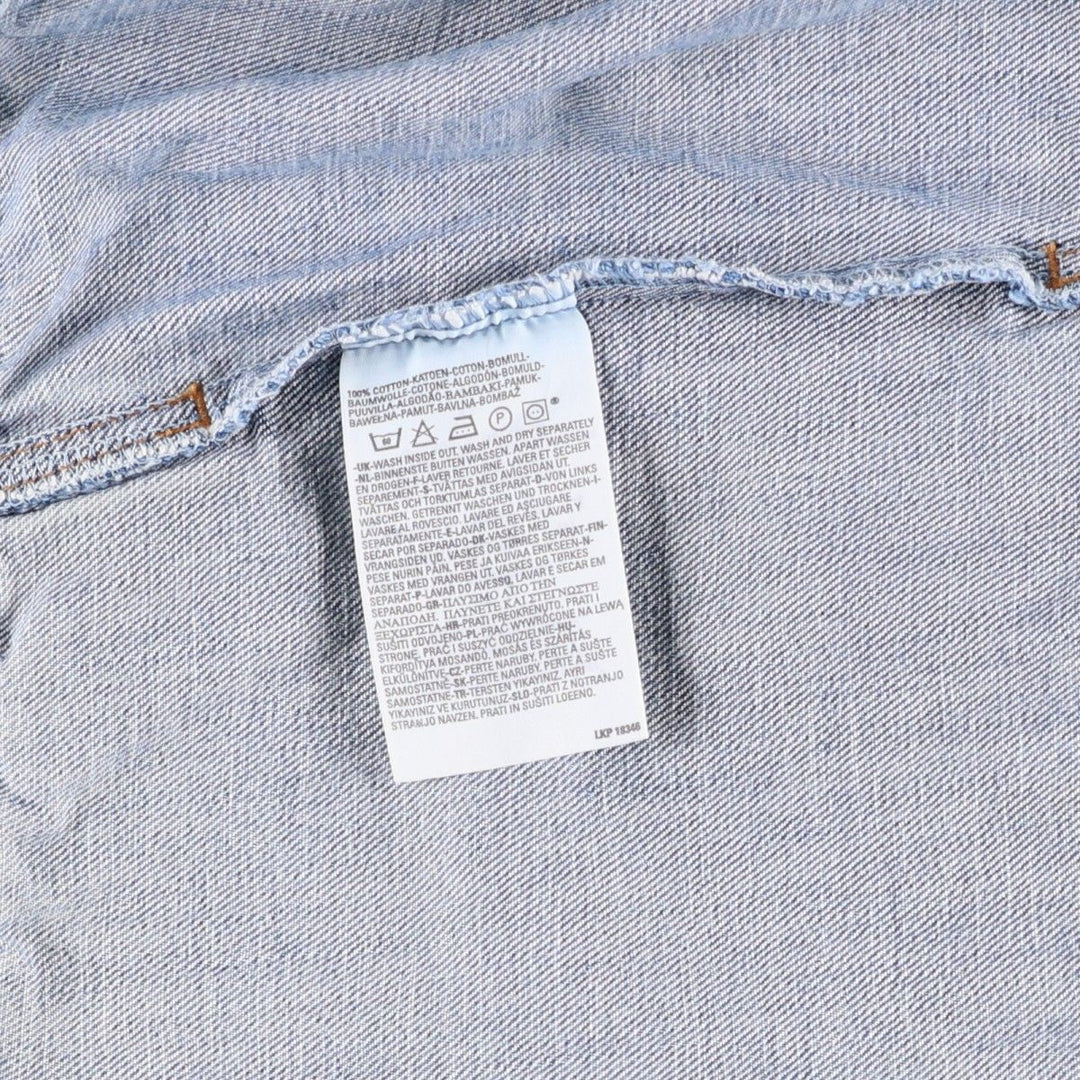 00'S Levi's 70550-0414 Euro Model Denim Jacket, G-Jean, Men's M cotton blue type Vintage Second Hand