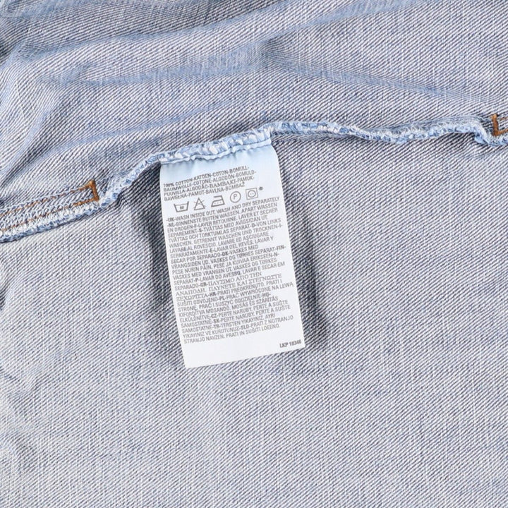 00'S Levi's 70550-0414 Euro Model Denim Jacket, G-Jean, Men's M cotton blue type Vintage Second Hand