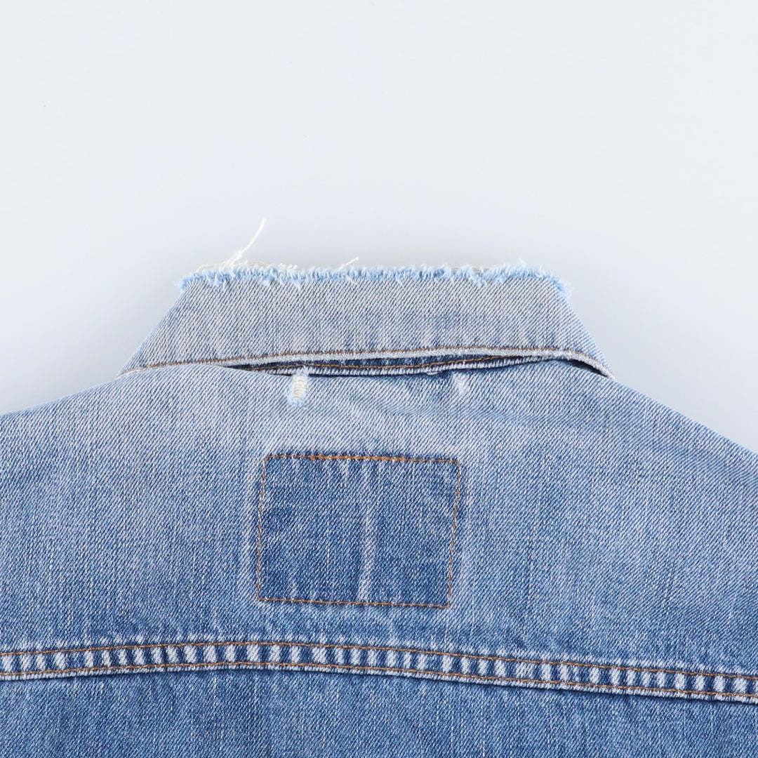 00'S Levi's 70550-0414 Euro Model Denim Jacket, G-Jean, Men's M cotton blue type Vintage Second Hand