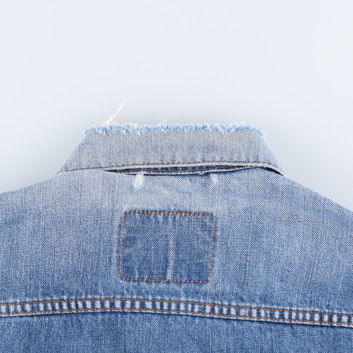 00'S Levi's 70550-0414 Euro Model Denim Jacket, G-Jean, Men's M cotton blue type Vintage Second Hand