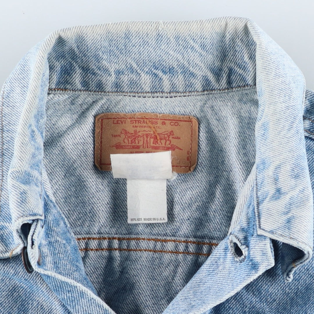 ~1980'S Levi's 70500-0216 Denim Jacket, Made in USA, Men's Size M (Equivalent), Vintage cotton blue type Vintage Second Hand