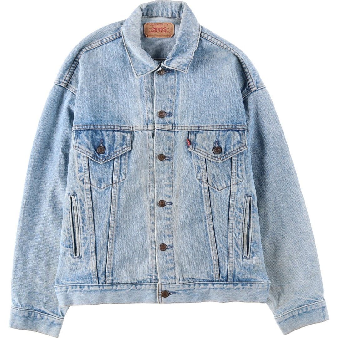 1990'S Levi's 70507-0218 Denim Jacket, Made in USA, Men's Size M (approx.), Vintage cotton blue type Vintage Second Hand
