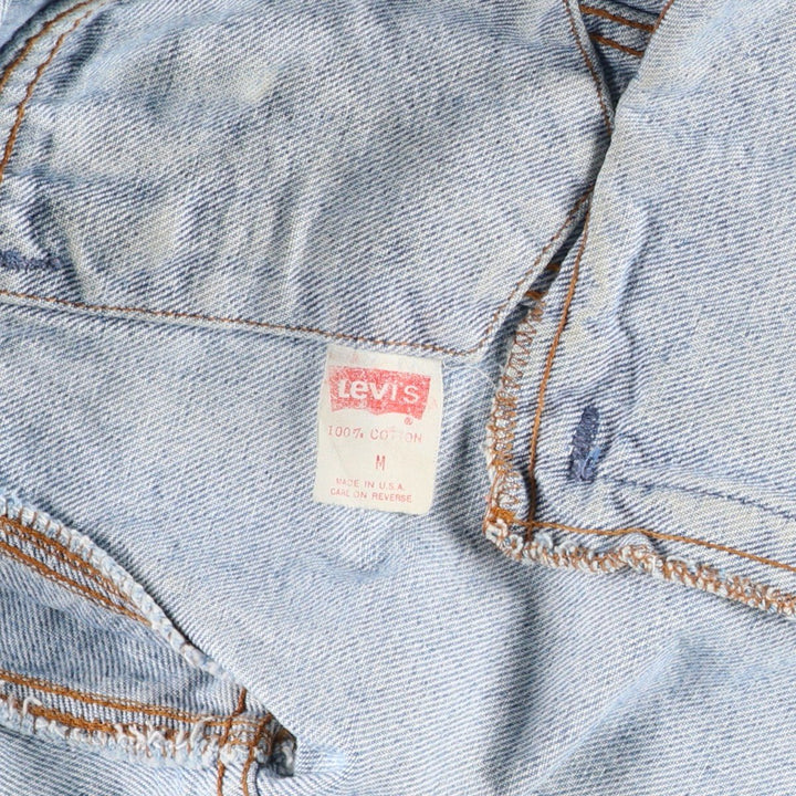 1990'S Levi's 70507-0218 Denim Jacket, Made in USA, Men's Size M (approx.), Vintage cotton blue type Vintage Second Hand