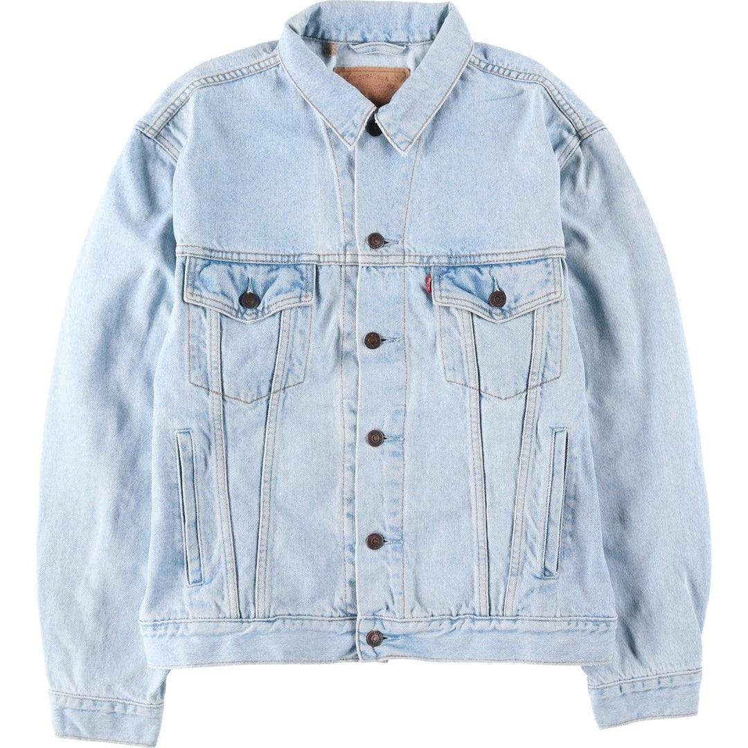 90'S Levi's 70503-0213 Denim Jacket, Men's Size L, Vintage cotton blue type Vintage Second Hand