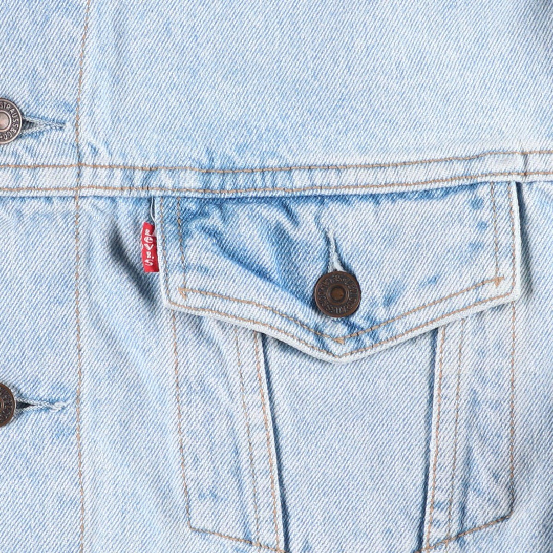 90'S Levi's 70503-0213 Denim Jacket, Men's Size L, Vintage cotton blue type Vintage Second Hand