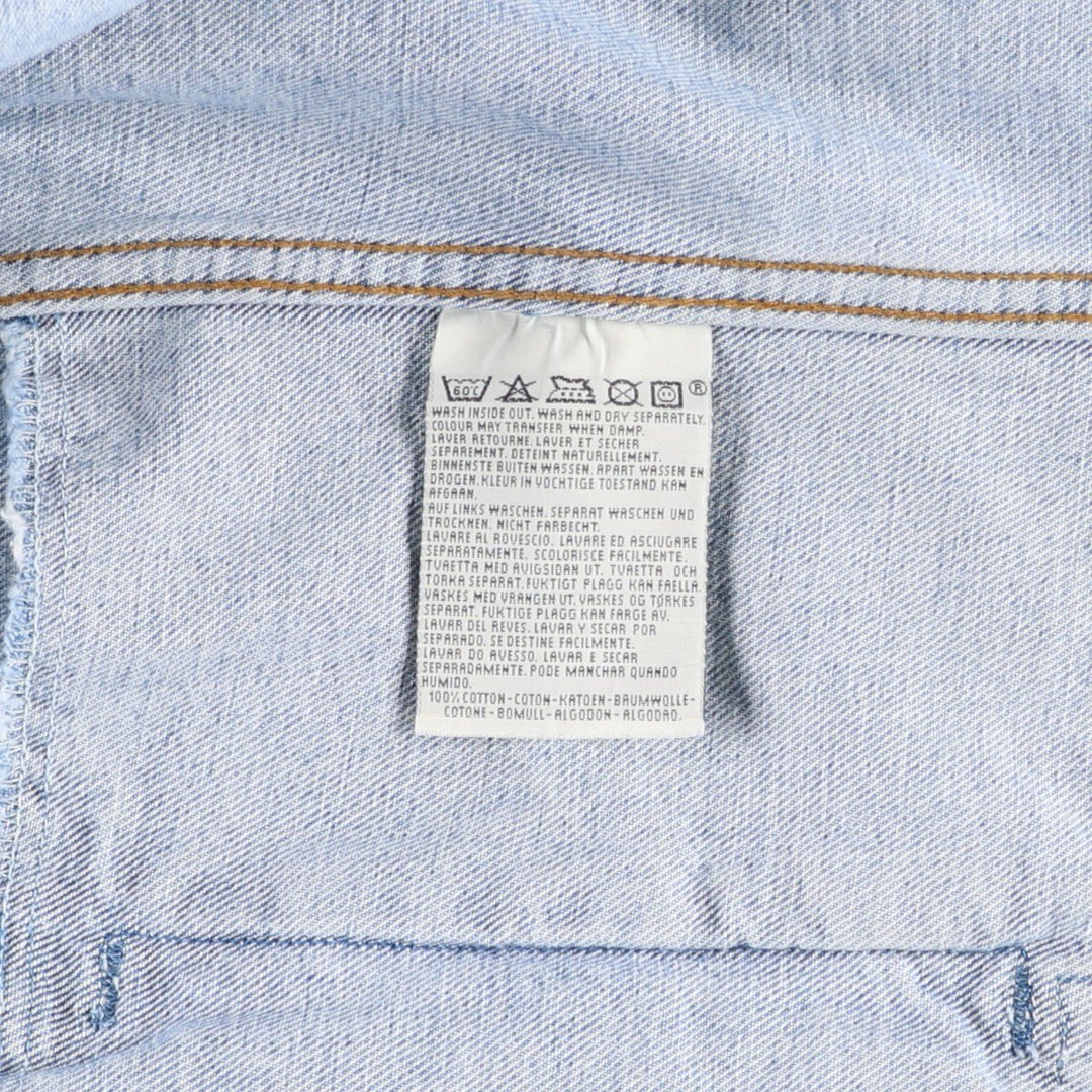 1990'S Levi's 70503-0210 Euro Model Denim Jacket (Men's XL equivalent) Vintage cotton blue type Vintage Second Hand