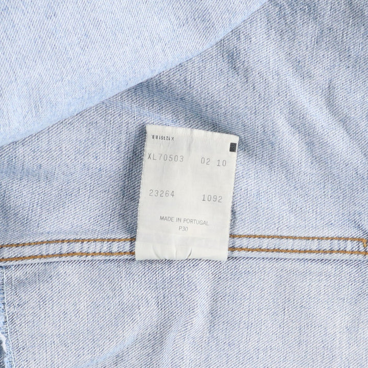 1990'S Levi's 70503-0210 Euro Model Denim Jacket (Men's XL equivalent) Vintage cotton blue type Vintage Second Hand