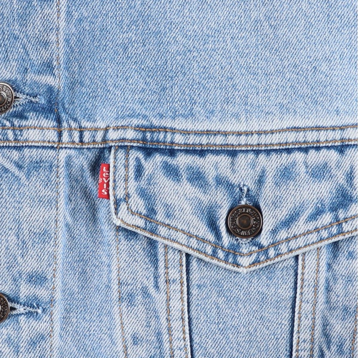 1990'S Levi's 70503-0210 Euro Model Denim Jacket (Men's XL equivalent) Vintage cotton blue type Vintage Second Hand
