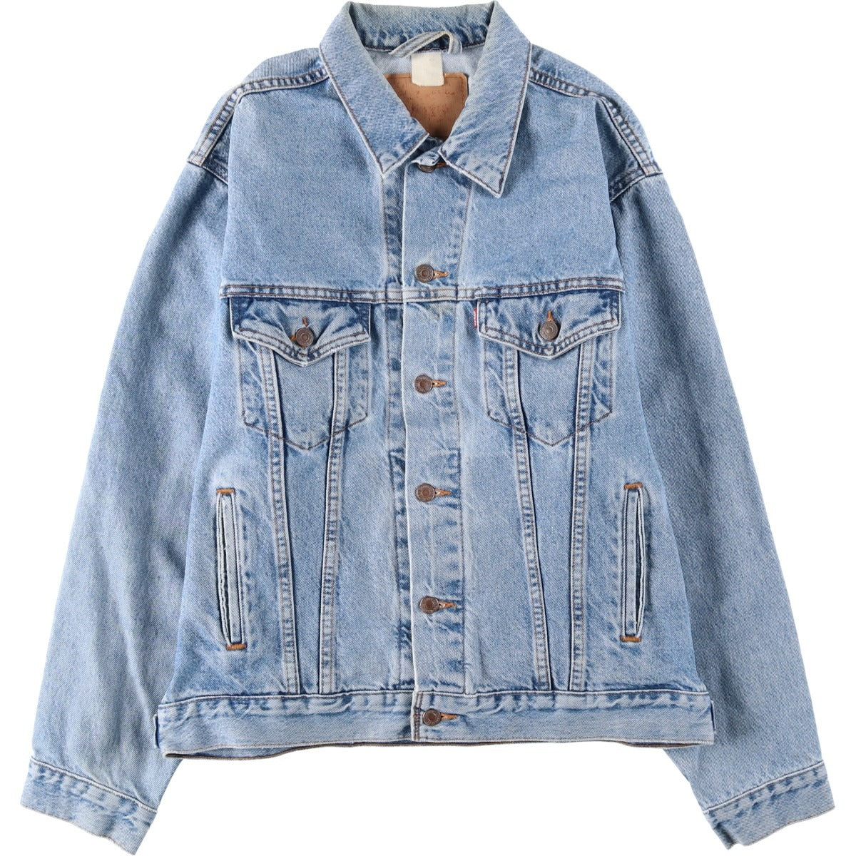 Levi's denim jacket, denim jacket, men's size L unclear blue type Vintage Second Hand