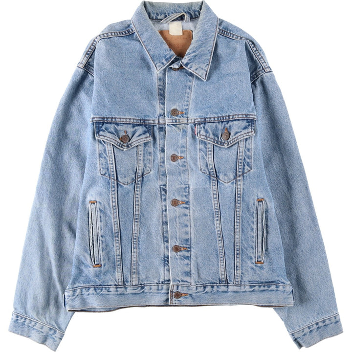 Levi's denim jacket, denim jacket, men's size L unclear blue type Vintage Second Hand