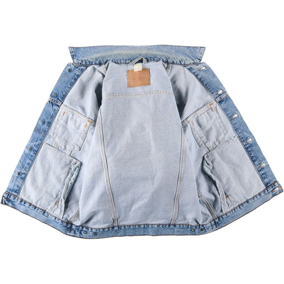 Levi's denim jacket, denim jacket, men's size L unclear blue type Vintage Second Hand