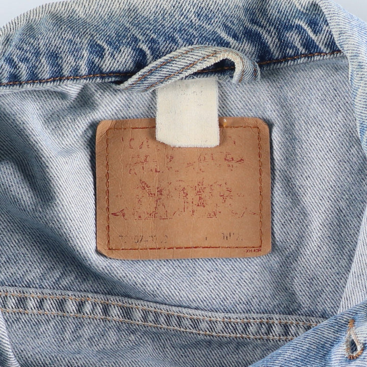 Levi's denim jacket, denim jacket, men's size L unclear blue type Vintage Second Hand