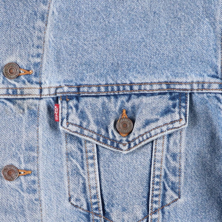 Levi's denim jacket, denim jacket, men's size L unclear blue type Vintage Second Hand
