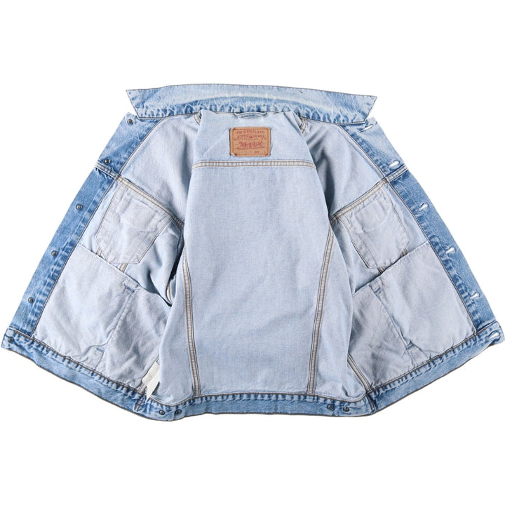 90'S Levi's 70503-0216 denim jacket, denim jacket, men's size L, vintage cotton blue type Vintage Second Hand