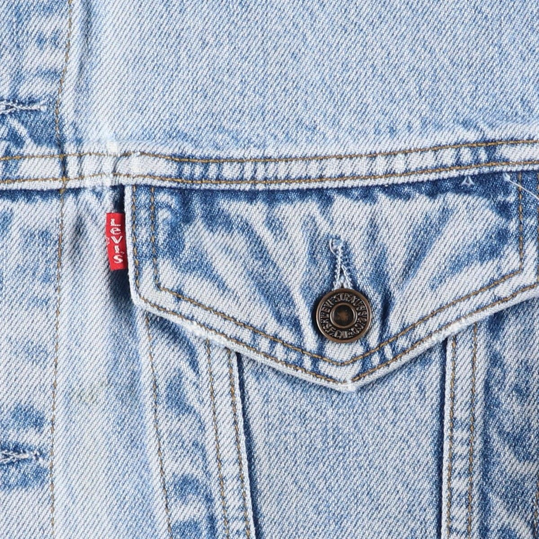 90'S Levi's 70503-0216 denim jacket, denim jacket, men's size L, vintage cotton blue type Vintage Second Hand