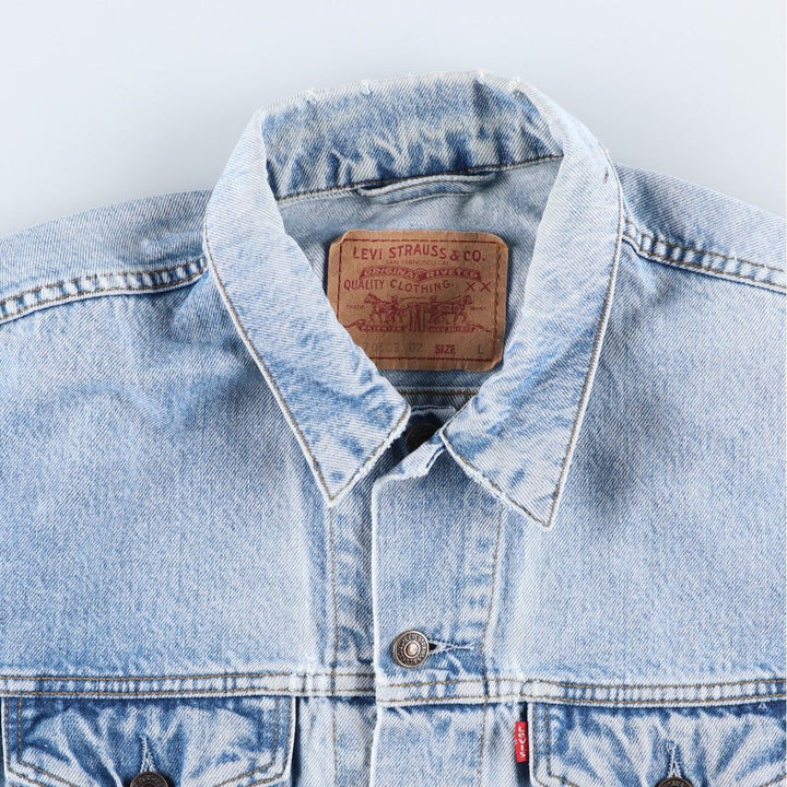 90'S Levi's 70503-0216 denim jacket, denim jacket, men's size L, vintage cotton blue type Vintage Second Hand