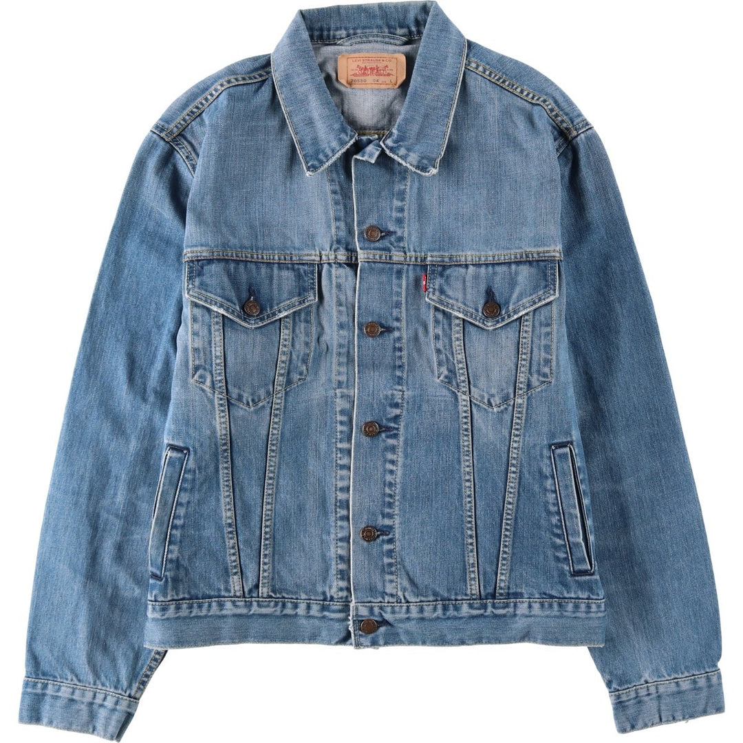 2000'S Levi's 70550-0439 Euro Model Denim Jacket, Men's Size L cotton blue type Vintage Second Hand