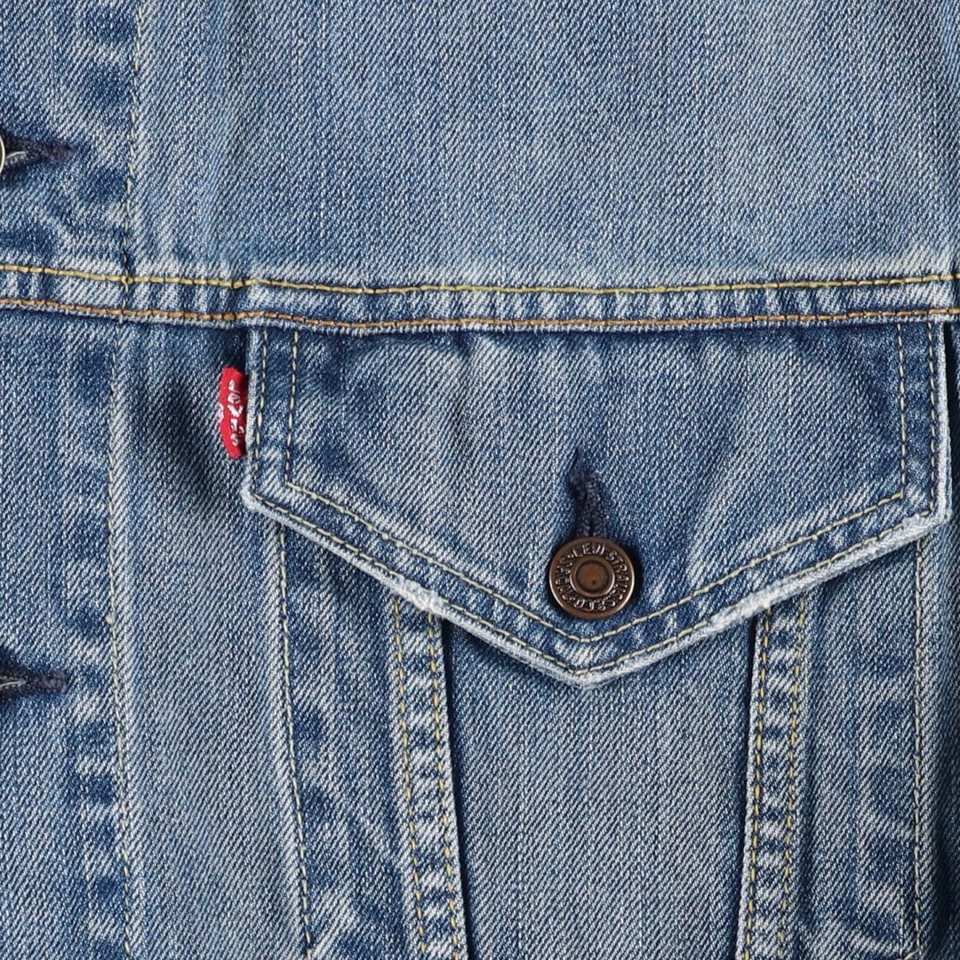2000'S Levi's 70550-0439 Euro Model Denim Jacket, Men's Size L cotton blue type Vintage Second Hand