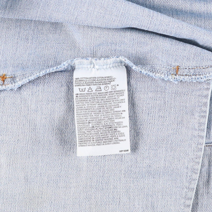 2000'S Levi's 70550-0476 Euro Model Denim Jacket (Men's Size L) cotton blue type Vintage Second Hand