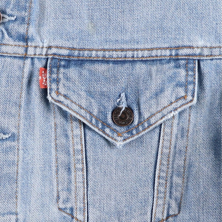 2000'S Levi's 70550-0476 Euro Model Denim Jacket (Men's Size L) cotton blue type Vintage Second Hand